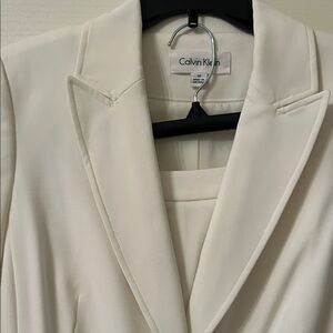Calvin Klein Women's Ivory Blazer